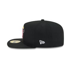 Just Caps Beaded Miami Heat 59FIFTY A-Frame Fitted Hat
