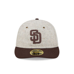 San Diego Padres Moon Herringbone Retro Crown 59FIFTY Fitted Hat