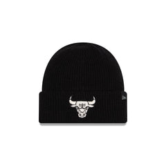 Chicago Bulls Woolen Black Short Cuff Knit Beanie Hat