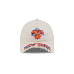 New York Knicks Stone 9FORTY A-Frame Unstructured Cut-Off Visor Snapback Hat