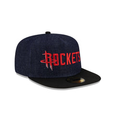 Houston Rockets Navy Denim 59FIFTY A-Frame Fitted Hat