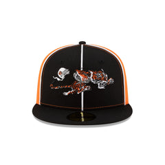 Cincinnati Bengals Two-Tone Pinwheel 59FIFTY Fitted Hat