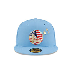 Golden State Warriors Red. White & Blue 59FIFTY Fitted Hat