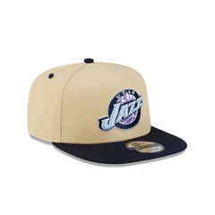 Utah Jazz Hardwood Classics 2000s Gold 9FIFTY A-Frame Snapback Hat
