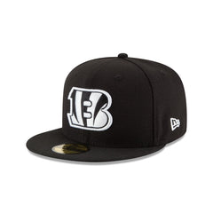 Cincinnati Bengals Black & White 59FIFTY Fitted Hat