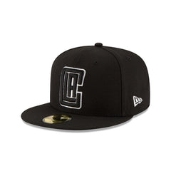 Los Angeles Clippers Black & White 59FIFTY Fitted Hat