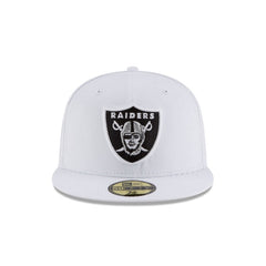 Las Vegas Raiders White 59FIFTY Fitted Hat