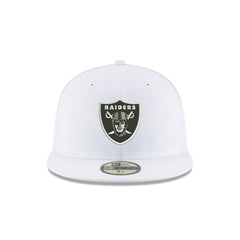 Las Vegas Raiders White 59FIFTY Fitted Hat