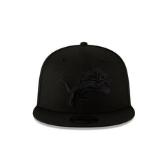 Detroit Lions Black On Black 9FIFTY Snapback Hat