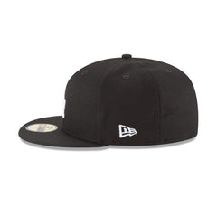 Los Angeles Dodgers Black and White Basic 59FIFTY Fitted Hat