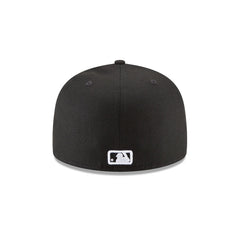 Boston Red Sox Black and White Basic 59FIFTY Fitted Hat