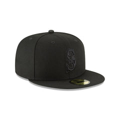 Seattle Mariners Blackout Basic 59FIFTY Fitted Hat