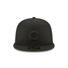 Chicago Cubs Blackout Basic 59FIFTY Fitted Hat