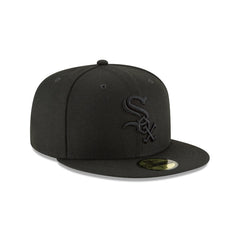 Chicago White Sox Blackout Basic 59FIFTY Fitted Hat