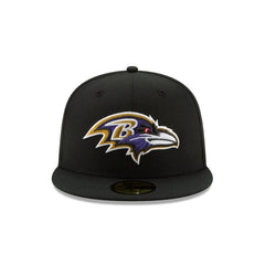 Baltimore Ravens Black 59FIFTY Fitted Hat