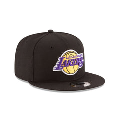 Los Angeles Lakers Black 9FIFTY Snapback Hat