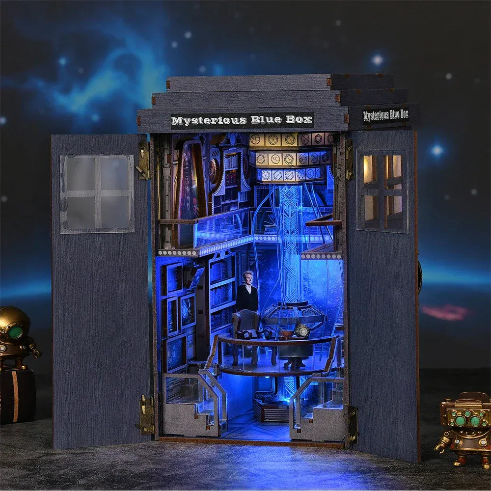 Doctor Who DIY Book Nook Kit – Mysterious Blue Box